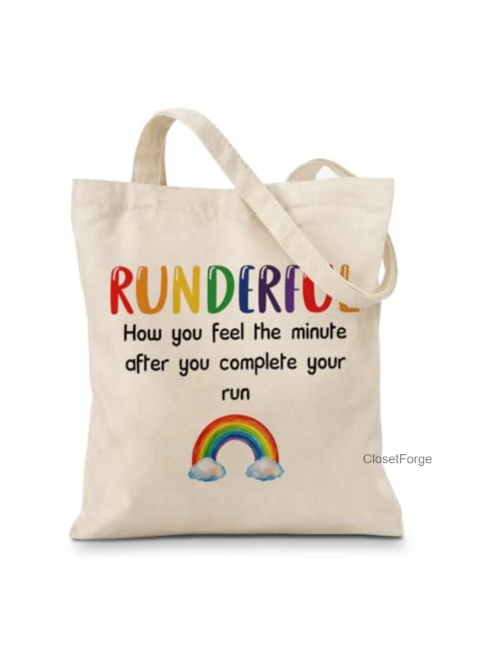 Canvas Tote Bag with Humor Quote, Reusable Shopping Bag